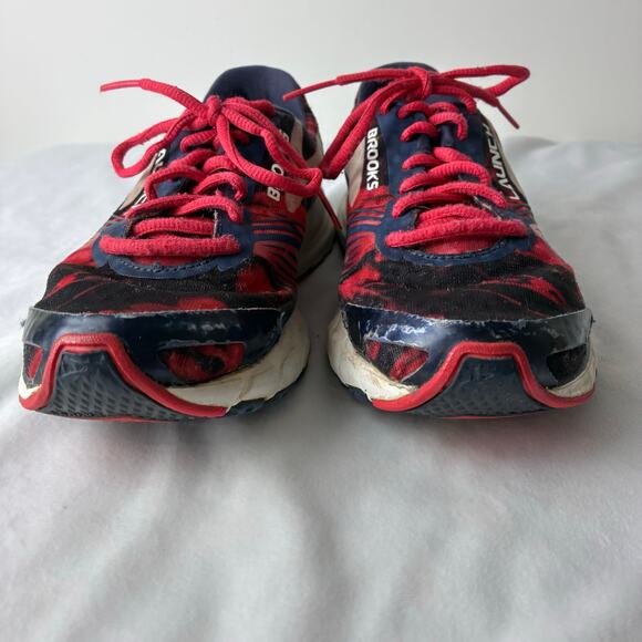 Brooks Launch 3 Running Training Sneakers Shoes Women’s 8 Athletic READ Blue Red - Picture 2 of 15